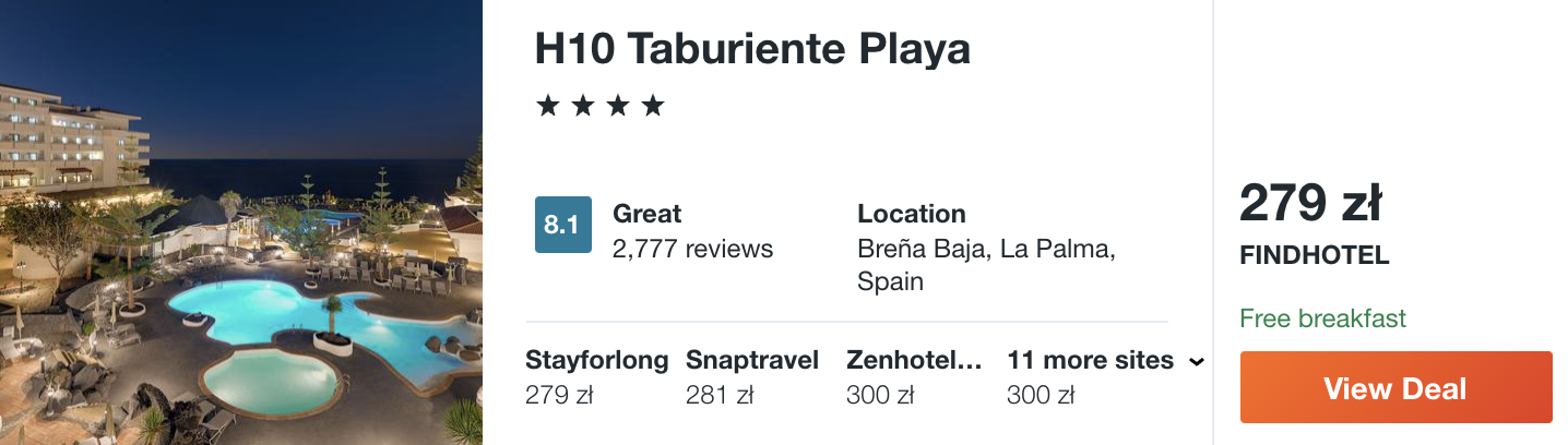 zarezerwuj hotel na fue