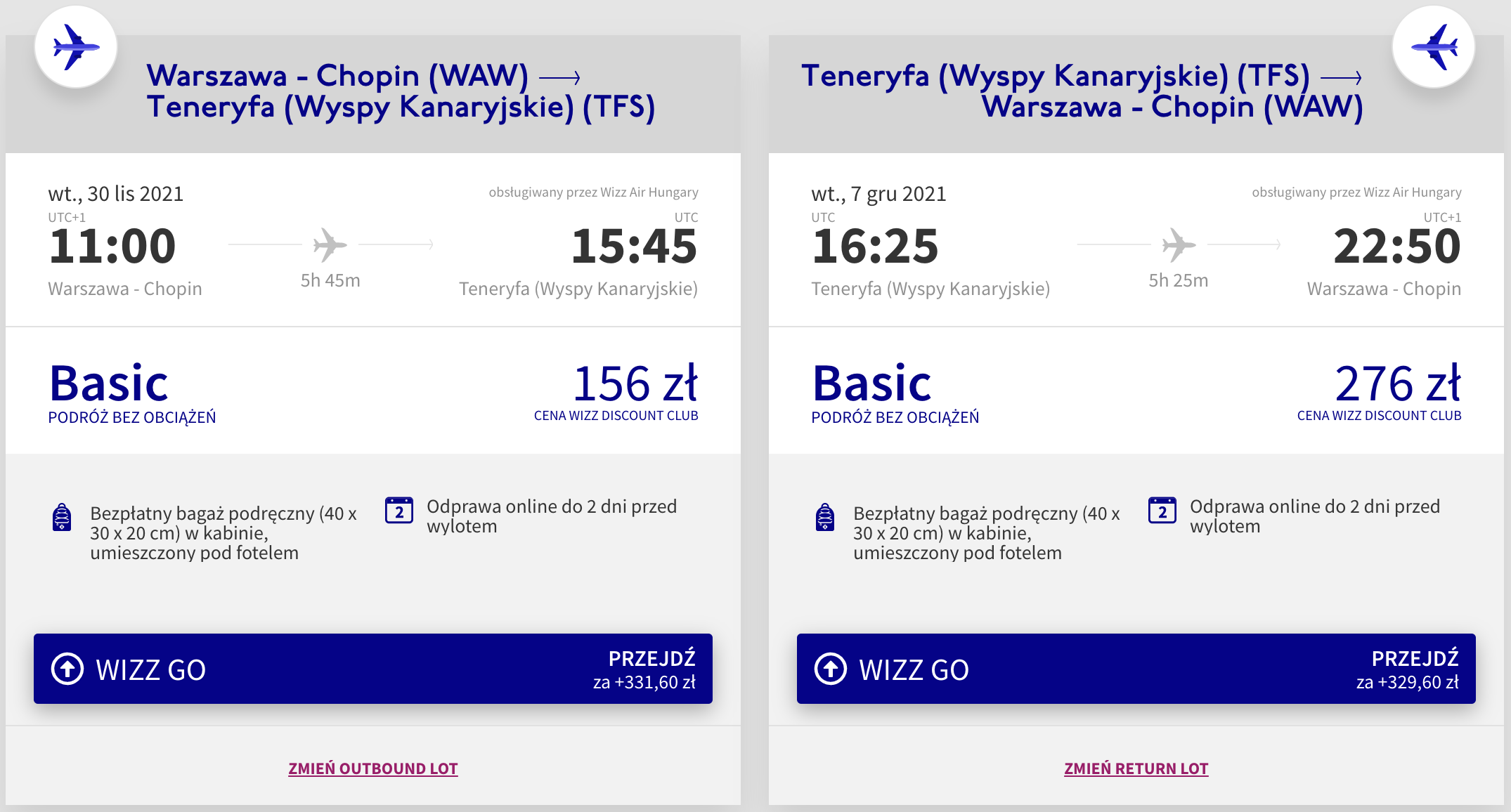 zarezerwuj loty na teneryfe