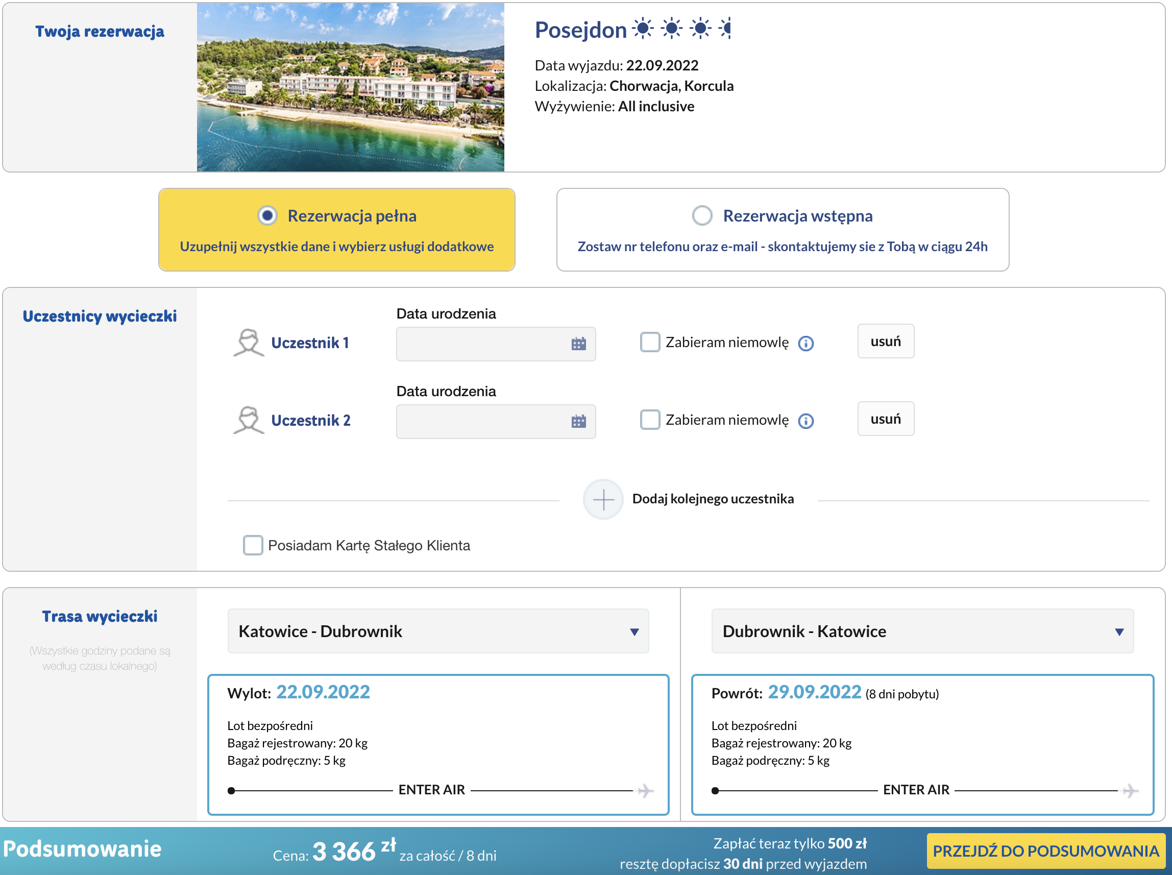 zarezerwuj wczasy w chorwacji