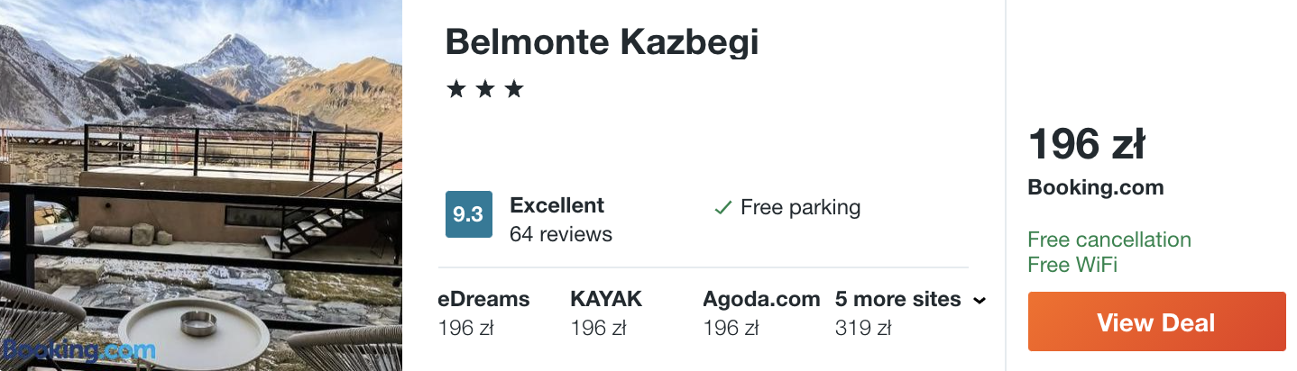 zarezerwuj hotel w kutaisi