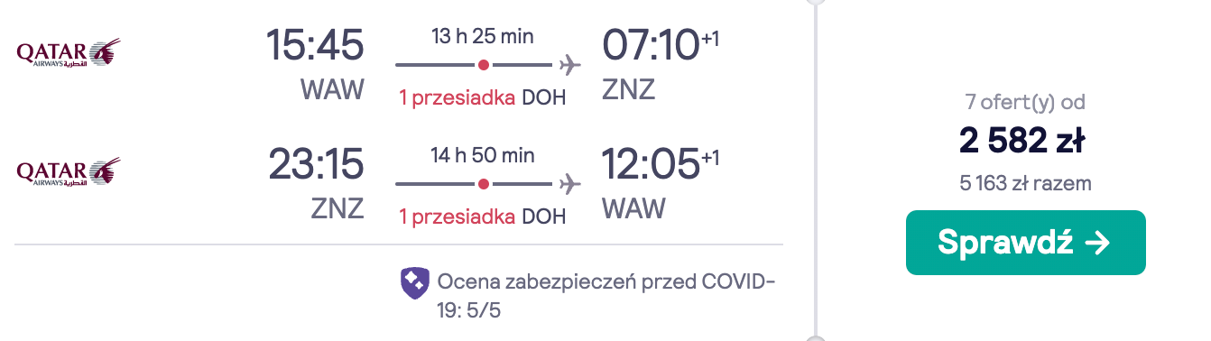 zarezerwuj loty na seszele
