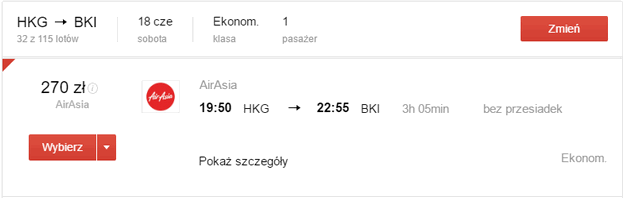 HKG - BKI