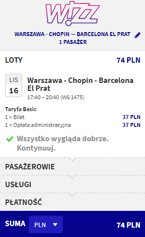 WAW - BCN