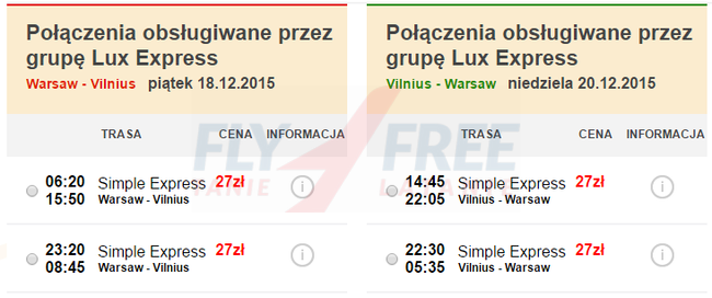 Wilno 27 PLN