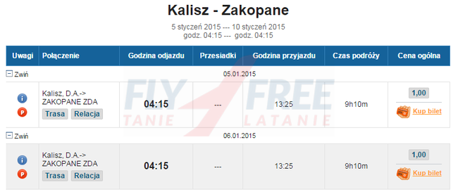 kalisz-zakopane