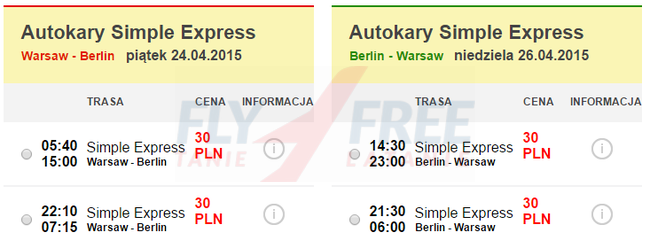 Berlin 30 PLN