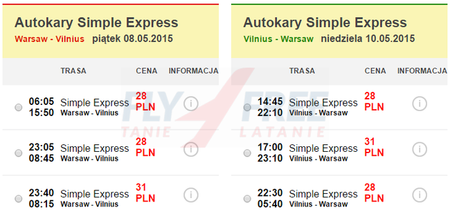 Wilno 28 PLN