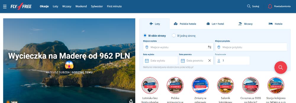 Fly4free.pl w 2021 roku