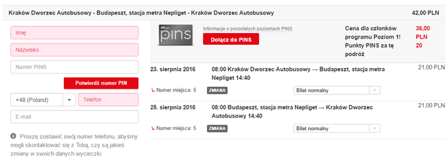 KRK BUD 42 zł