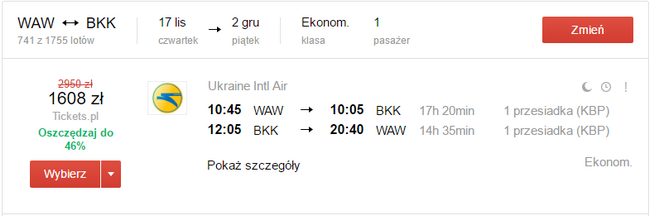 WAW - BKK