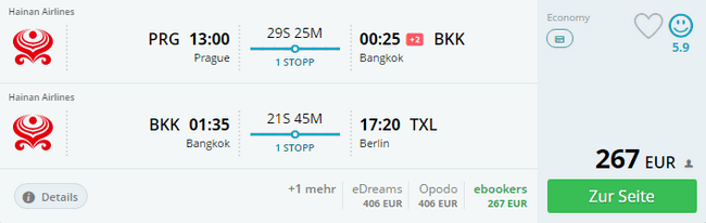 PRG - BKK - TXL
