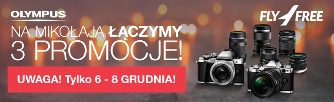 Zniżka! Świetne aparaty Olympusa nawet 750 PLN taniej [łączymy promocje]