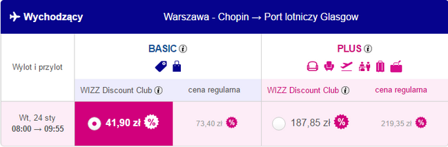 WAW - GLA