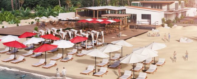 Ta linia stworzy poczekalnię dla pasażerów na rajskiej plaży. WOW!