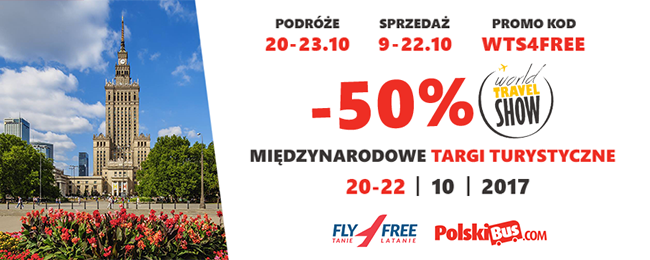 Bilety PolskiBus.com za połowę ceny dla podróżników jadących na World Travel Show