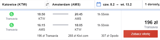 rezerwacja lotów do amsterdamu