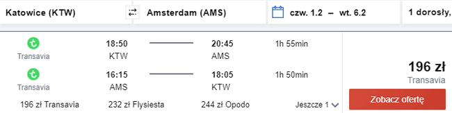 rezerwacja lotów do Amsterdamu 