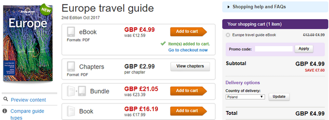 promocja Lonely Planet