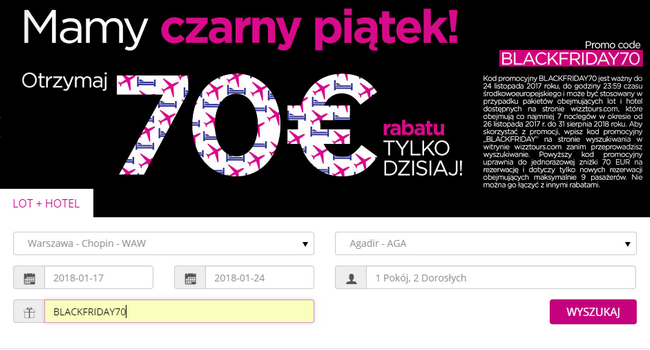 black friday wizz tours