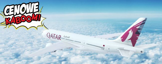 KABOOM! Bilety od Qatar Airways tańsze do 15% (kod zniżkowy)
