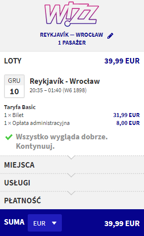 rezerwacja lotu z Reykjaviku do Wrocławia