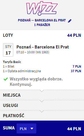 rezerwacja lotu do Barcelony