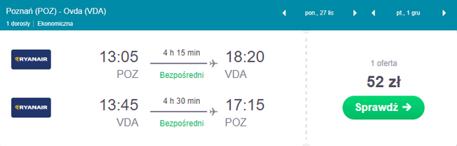 rezerwacja lotów z Poznania do Izreala