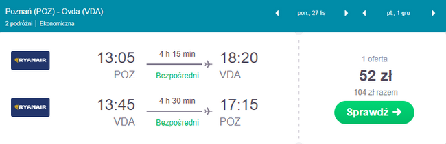 rezerwacja biletów z Poznania do Izraela