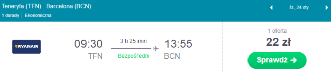 teneryfa północ lot