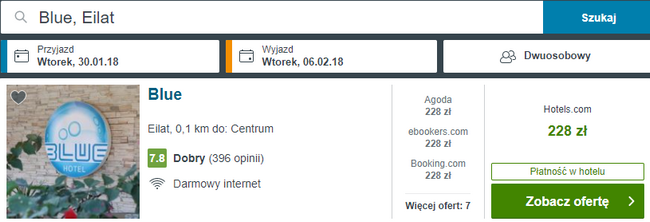 rezerwacja hotelu w Ejlat