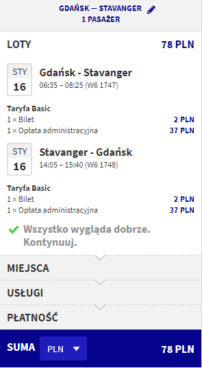 rezerwacja lotów z gdańska do stavanger