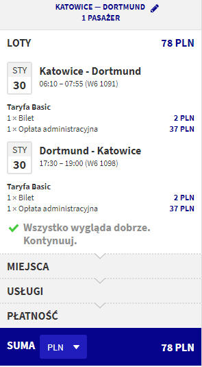 rezerwacja lotów z katowic do dortmundu