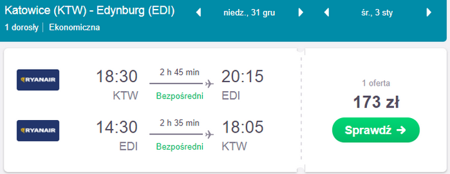 sylwester w edynburgu