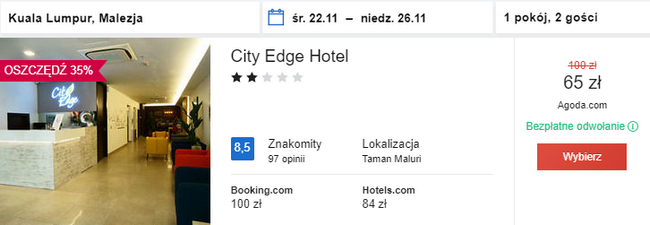 noclegi w Kuala Lumpur