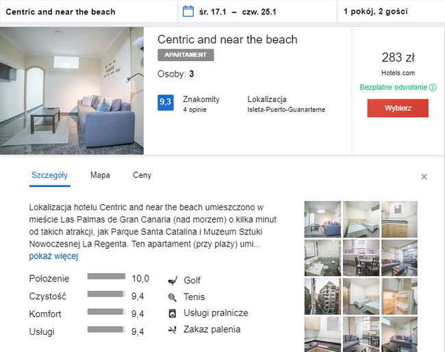 noclegi w Las Palmas