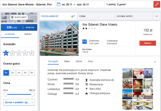 gdańsk tanie noclegi