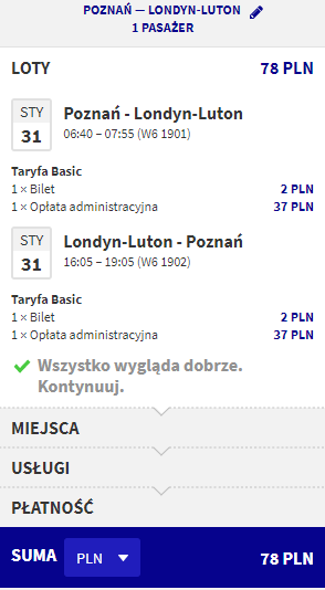 rezerwacja lotów z poznania do londynu