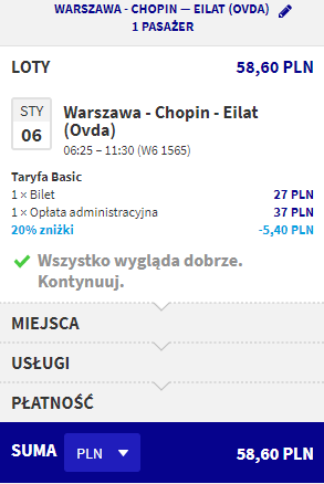rezerwacja lotów z warszawy do ejlatu