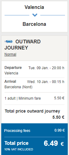 przejazdy z walencji do barcelony