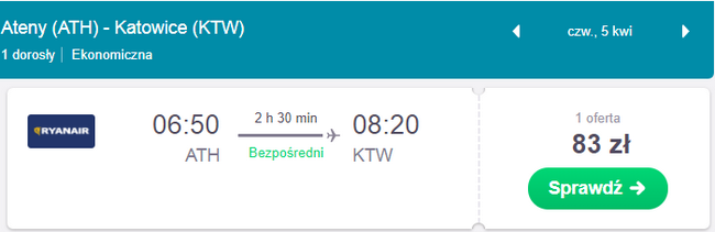 rezerwacja lotów z aten do katowic