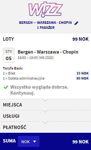 rezerwacja biletu do Warszawy