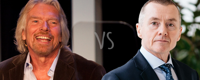 Prezesi dwóch lotniczych gigantów założyli się o… kopa w krocze. Kto wygrał?