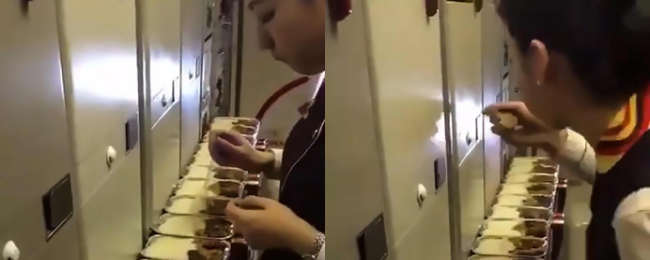 Najpierw stewardesa, potem ty. Załoga podjada posiłki, które później serwuje pasażerom?