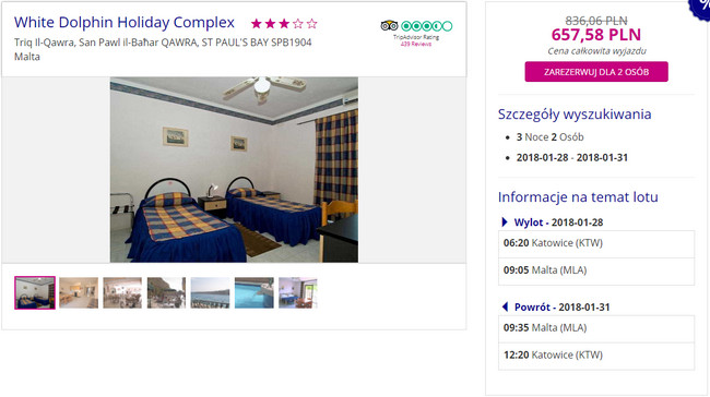 rezerwacja wczasów na Malcie