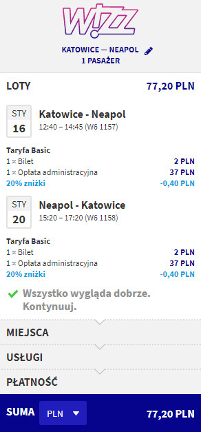 rezerwacja lotów do Neapolu