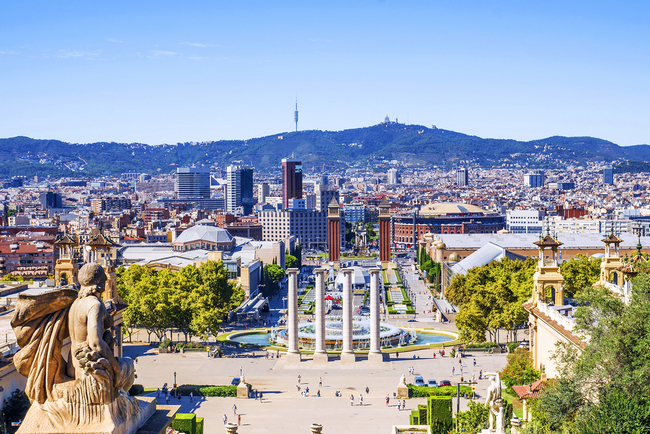 barcelona widok na miasto
