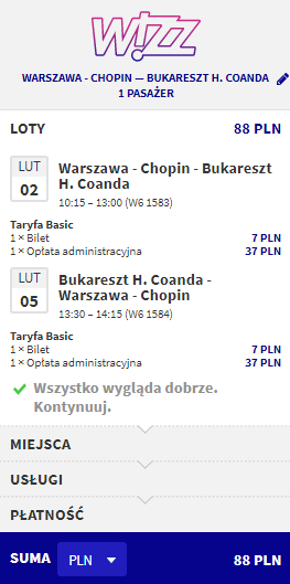 rezerwacja lotów do bukaresztu