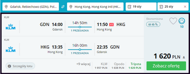 rezerwacja lotów do hongkongu