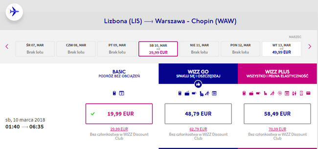 rezerwacja lotów z lizbony