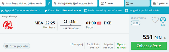 rezerwacja lotu do Dubaju